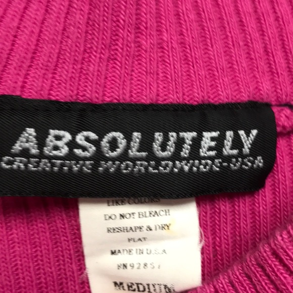 Fuchsia ribbed top - Picture 3 of 12